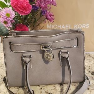 Michael Kors Hamilton Grey Purse